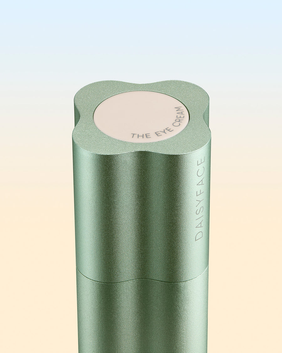 Lid closed DaisyFace eye cream